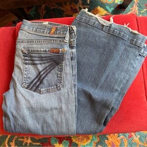 Seven for All Mankind Low Rise Dojo Flared Leg Jeans